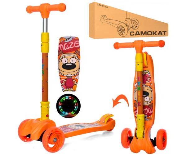 

Трехколесный самокат Itrike JR 3060-11-OR, Оранжевый