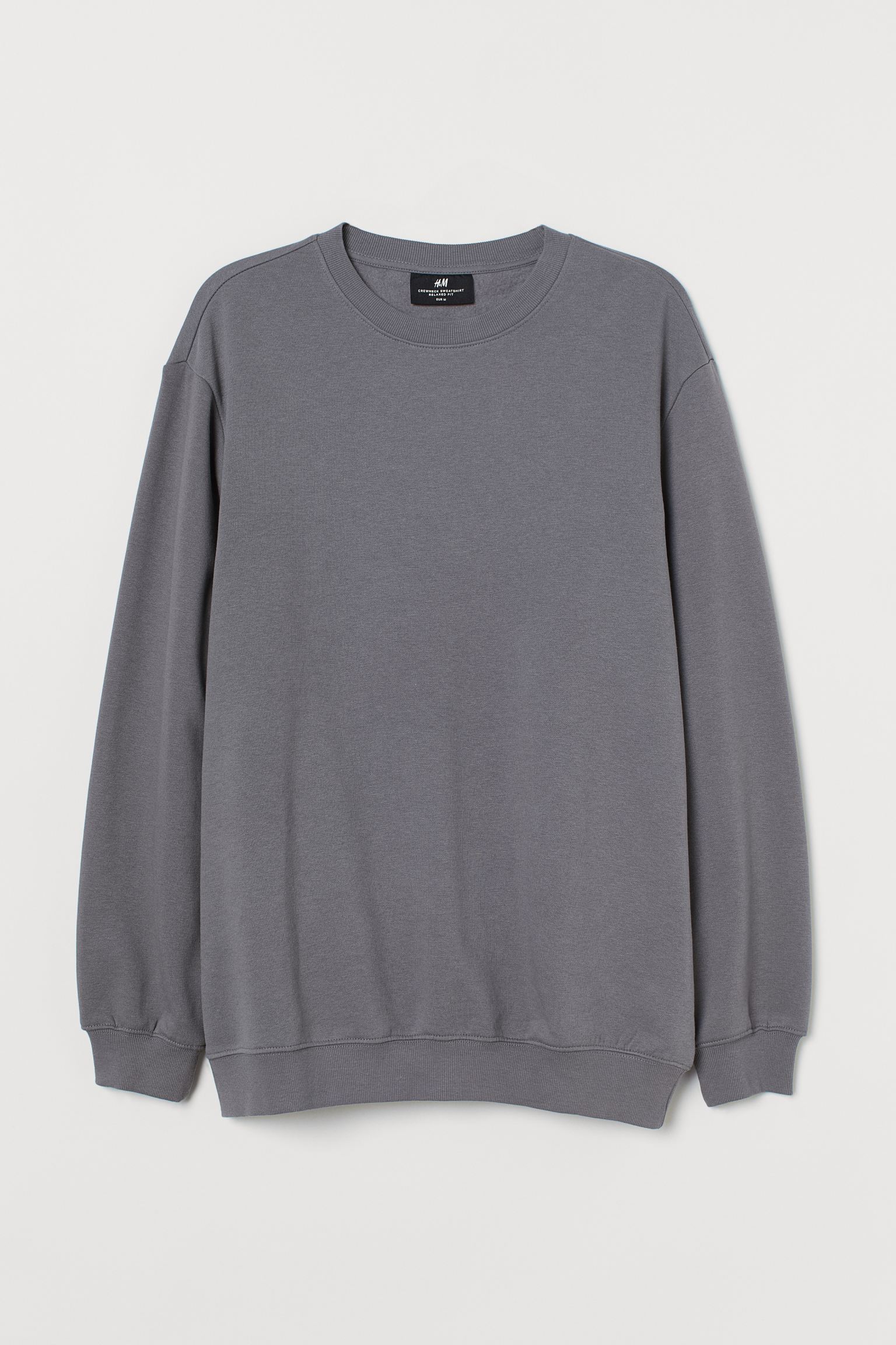 

Свитшот H&M L темно серый 3076858132