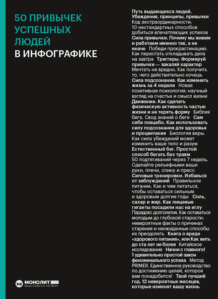 

50 привычек успешных людей в инфографике (9786177966387)