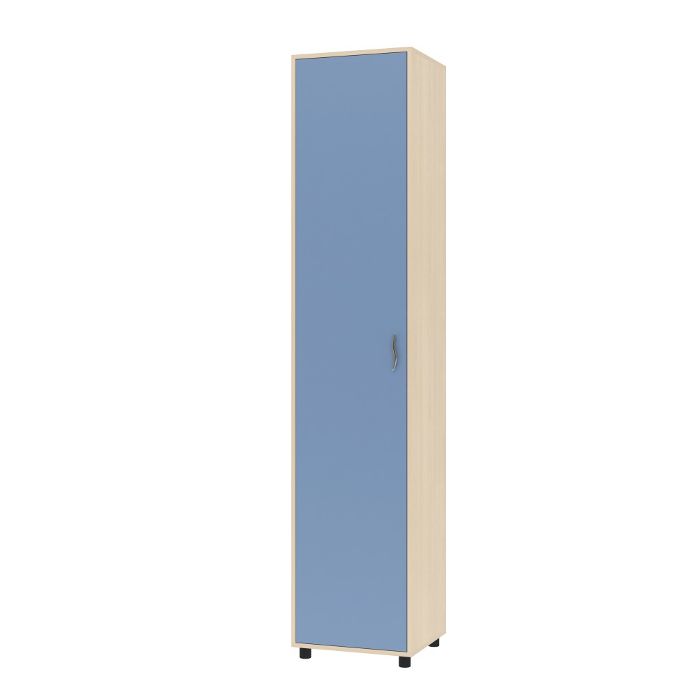 

Шкаф-пенал KidsBunkBed Ш091 дуб молочный терра голубая 2160х 460х430 мм