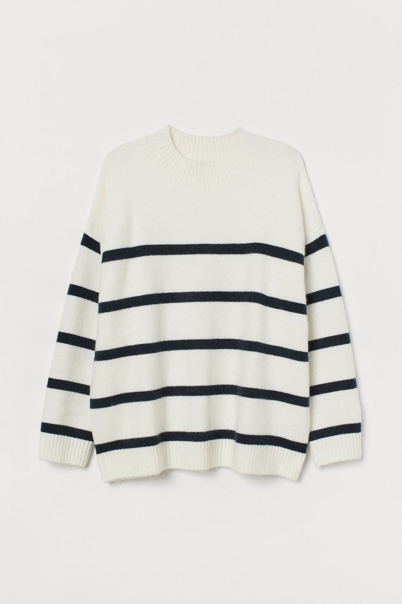 

Джемпер оверсайз H&M XL Белый 9487433wtr