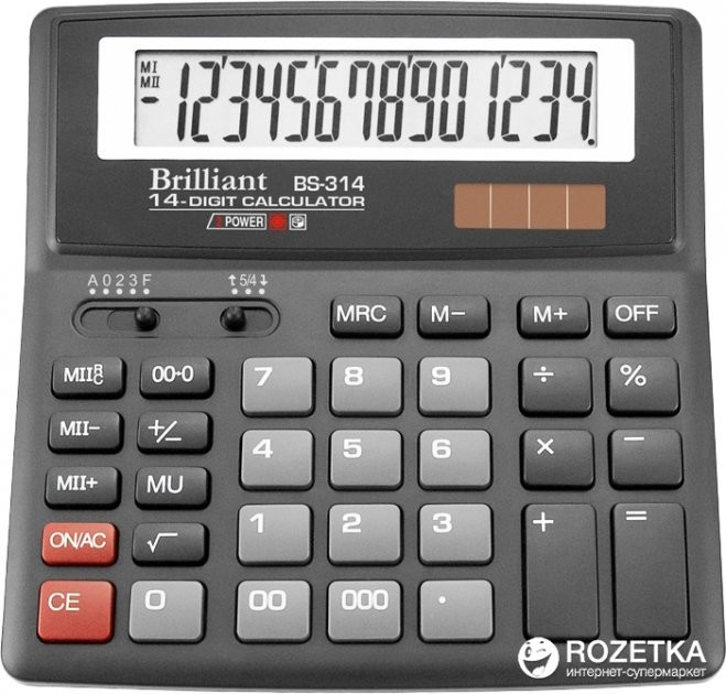 

BRILLIANT Калькулятор 14 разр BS-314