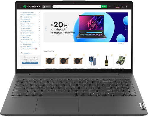 

Ноутбук Lenovo IdeaPad 5 15ARE05 (81YQ00J6RA) Graphite Grey