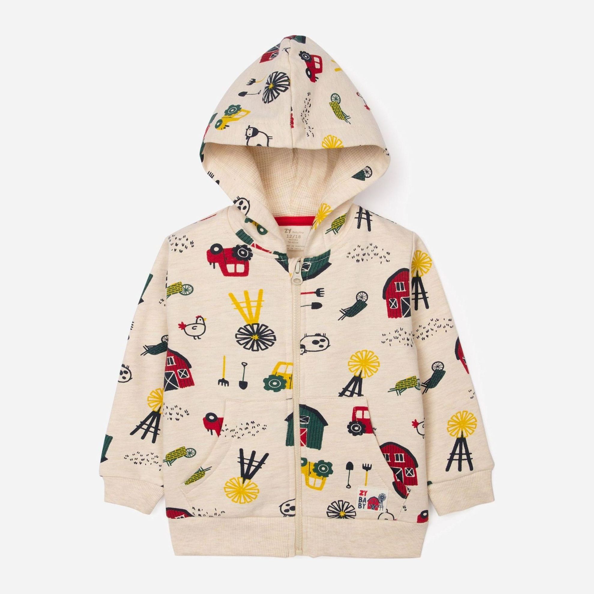 

Толстовка утепленная Zippy Fleece Aop Jacket Sa 3103328901 95 см White11