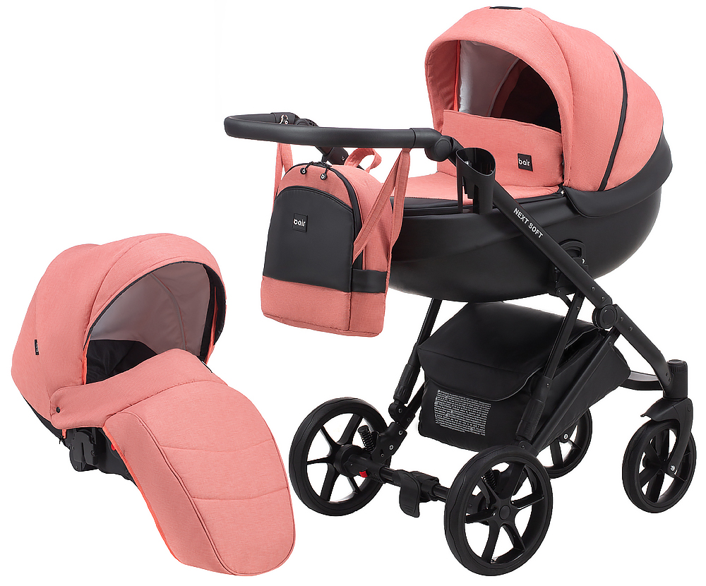 

Коляска 2 в 1 Bair Next Soft 06 кораловий (625268)