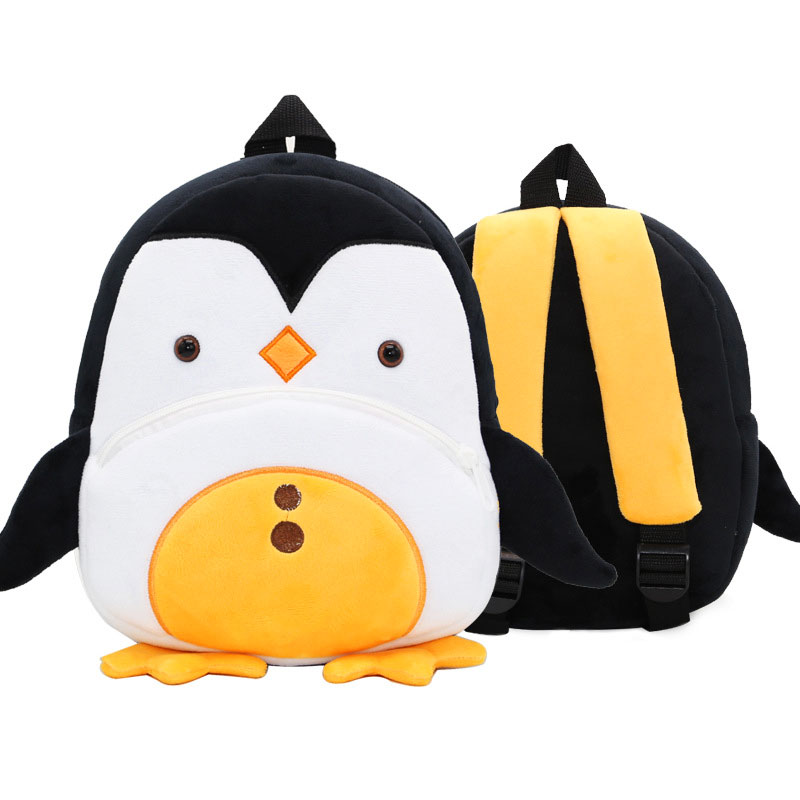 

Рюкзак велюровый Пингвиненок Berni Kids Черный (52903)