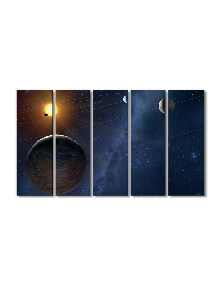 

Модульная картина Artel «Астрономическое явление» 5 модулей 80x120 см