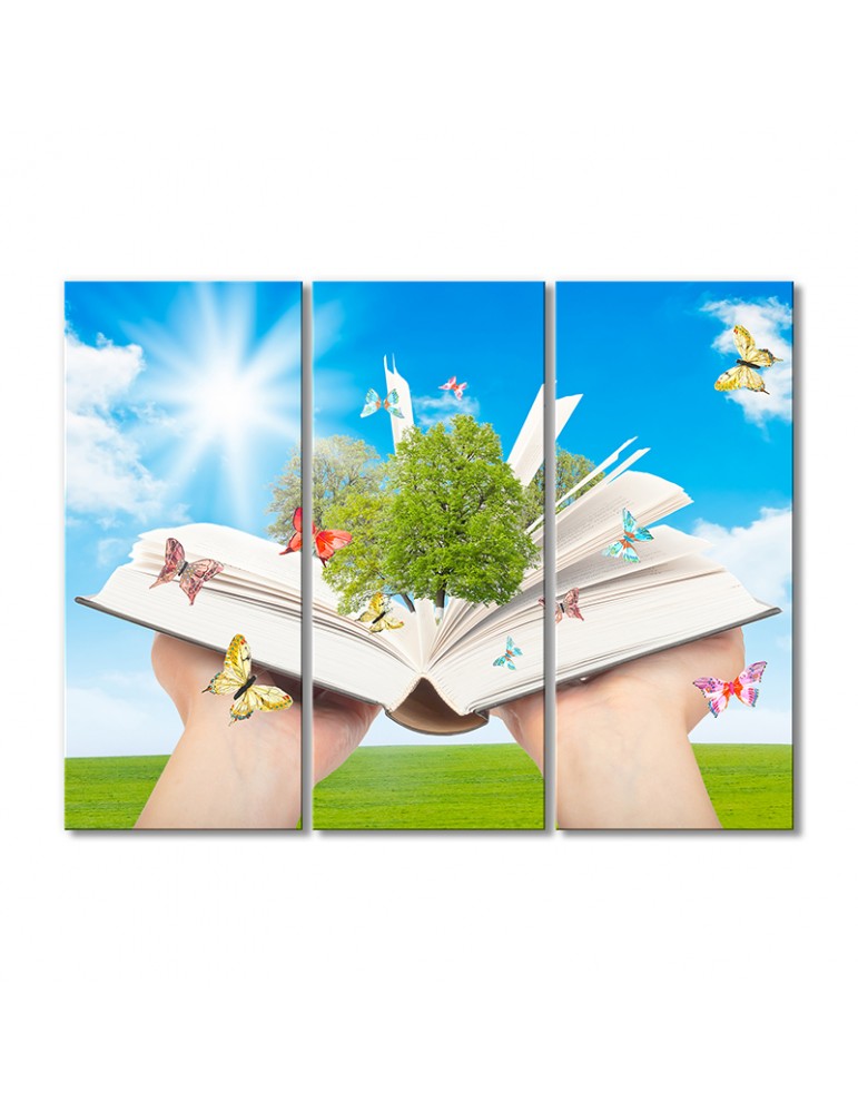 

Модульная картина Artel «Бережное отношение к книге» 3 модуля 90x135 см