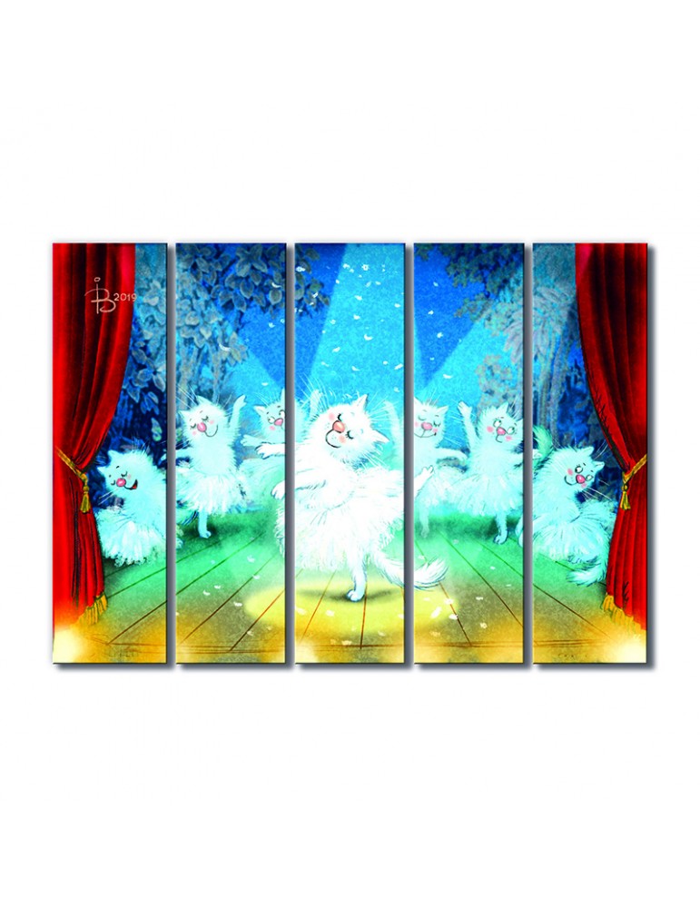 

Модульная картина Artel «Балет» 5 модулей 80x120 см