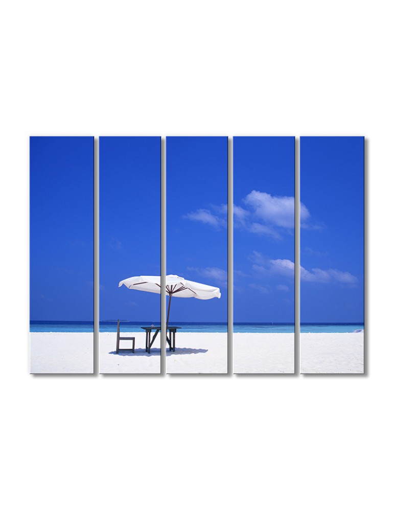 

Модульная картина Artel «Белый песок и зонт» 5 модулей 70x105 см