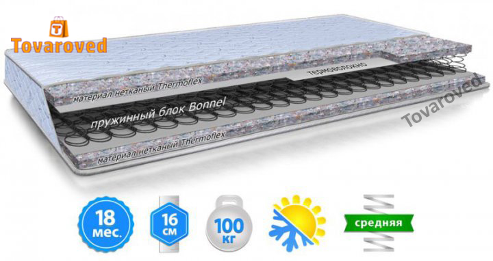 

Матрас двусторонний 160х200 Велам ТРЕНД-ЛАЙТ