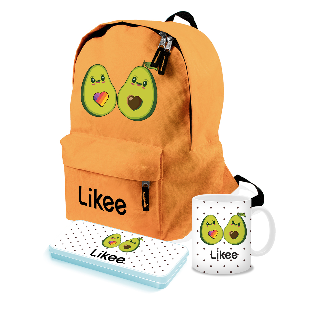 

Набор школьника Лайк Авокадо (Likee Avocado) (35505-1031-1) Оранжевый