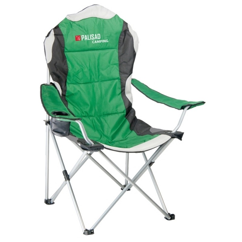 

Кресло складное PALISAD Camping с подлокотниками и подстаканником (120кг) 60/60/110/92мм (695928)