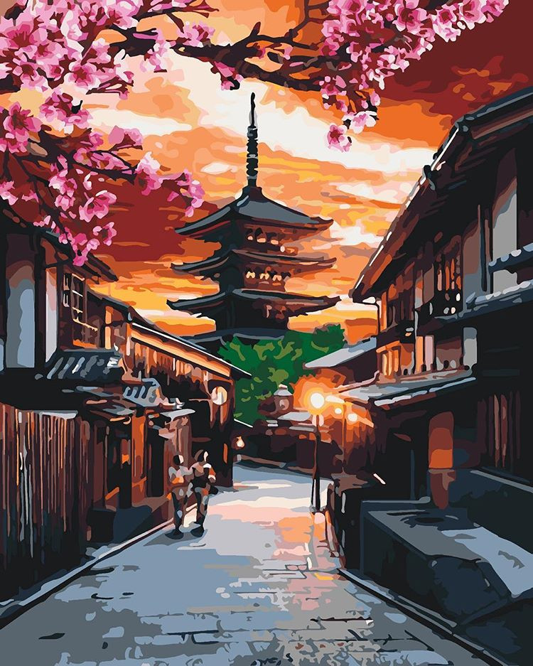 

Картина для рисования по номерам Идейка "На закате солнца" 40*50см KHO3525-RY