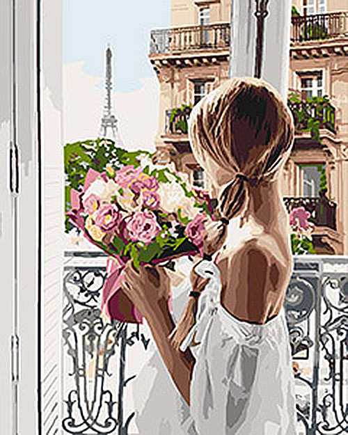 

Картина для рисования по номерам Идейка "Из Парижа с любовью" 40х50 см KHO4567-RY