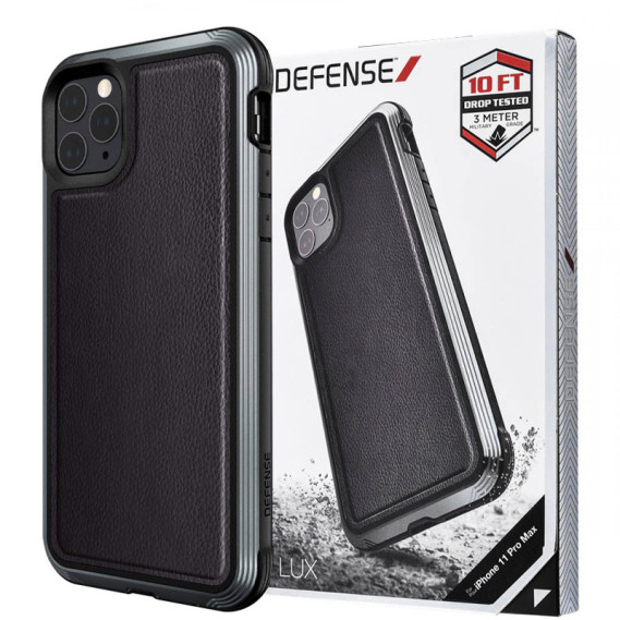

Чехол Defense Lux Series (TPU+Metal+Leather) для Apple iPhone 11 Pro (5.8") (Черный)