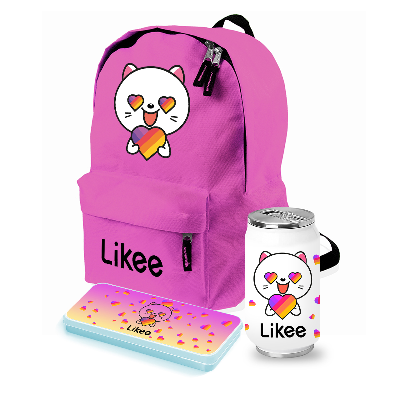 

Набор школьника Лайк Кот (Likee Cat) (35506-1036-5) Розовый