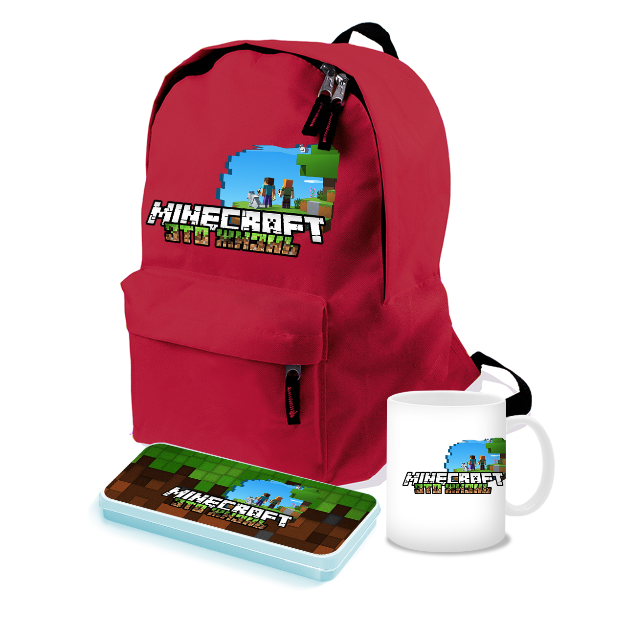 

Набор школьника Майнкрафт (Minecraft) (35505-1170-7) Красный