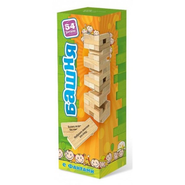 

Настольная игра Нескучные игры Башня для детей (с заданиями) (7746)