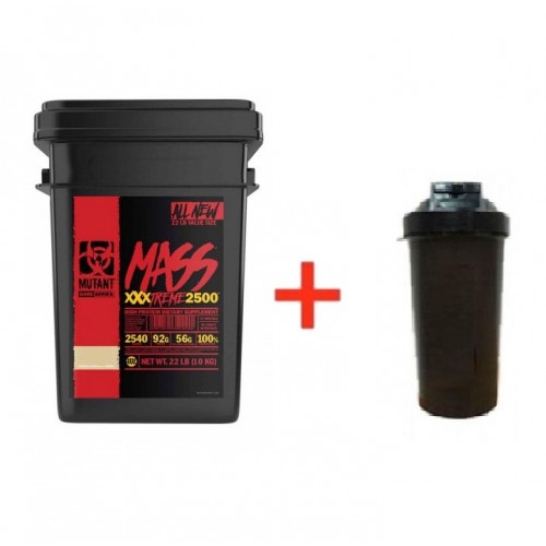 

Комплект Гейнер Mutant Mass Extreme 2500 - 10 кг Печенье с кремом + Шейкер (90902)
