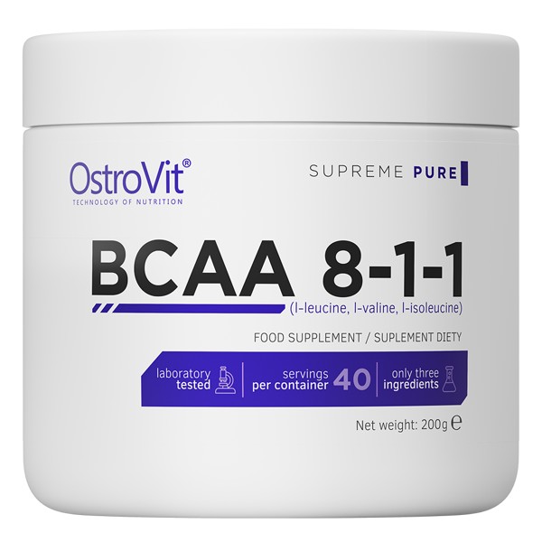 

БЦАА OstroVit BCAA 8-1-1 200 грамм Без вкуса (413110)