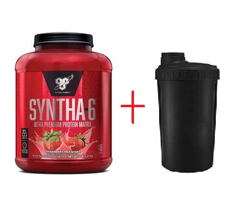 

Комплект Протеин BSN Ultra Premium Protein Syntha-6 Клубника 2.27 кг + Шейкер (90891)