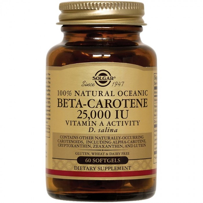 

Бета каротин антиоксидант Solgar Beta-Carotene 7,500 mcg (25000 IU) (60 капсул) (599210)