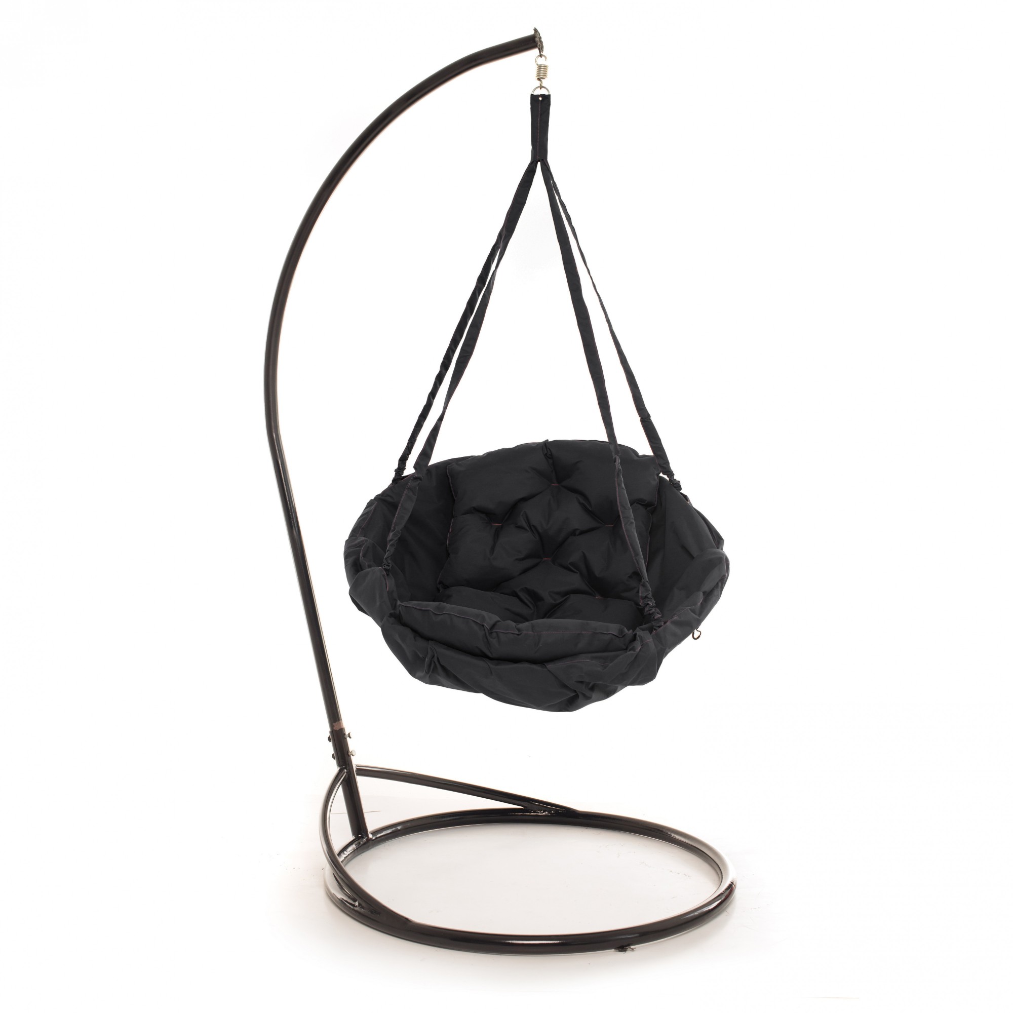

Кресло-качеля Reswing Lounge ligth+ 150 кг. с подставкой 180 см Черный