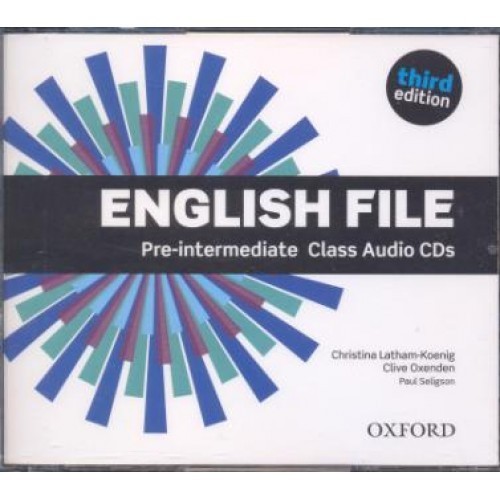 

English File 3rd Edition Pre-Intermediate: Class Audio CDs (5) (9780194598590)
