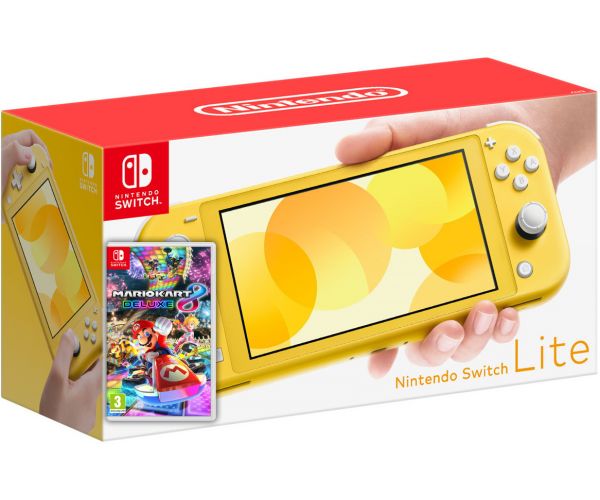 

Nintendo Switch Lite Yellow + Игра Mario Kart 8 Deluxe (русская версия)