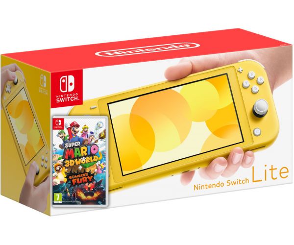 

Nintendo Switch Lite Yellow + Игра Super Mario 3D World + Bowser's Fury (русская версия)