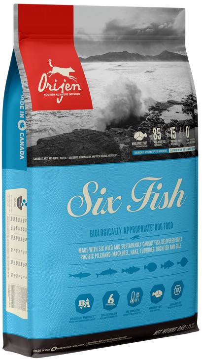 

Сухой корм Orijen Six Fish Dog для собак всех пород и возрастов с рыбой 6 кг (o18360) (64992183608)