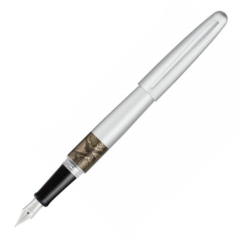 

Ручка перьевая Pilot Animal Coolection FD-MR2-PTN-M серебряный питон