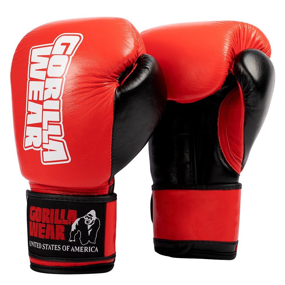 

Перчатки Gorilla Wear Ashton Pro Boxing Gloves Красно/Черные (9990750933)