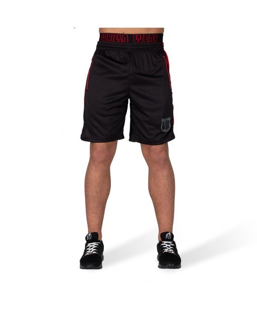 

Шорты Gorilla Wear Shelby Shorts  Черно-красные, Шорты Gorilla Wear Shelby Shorts S Черно-красные