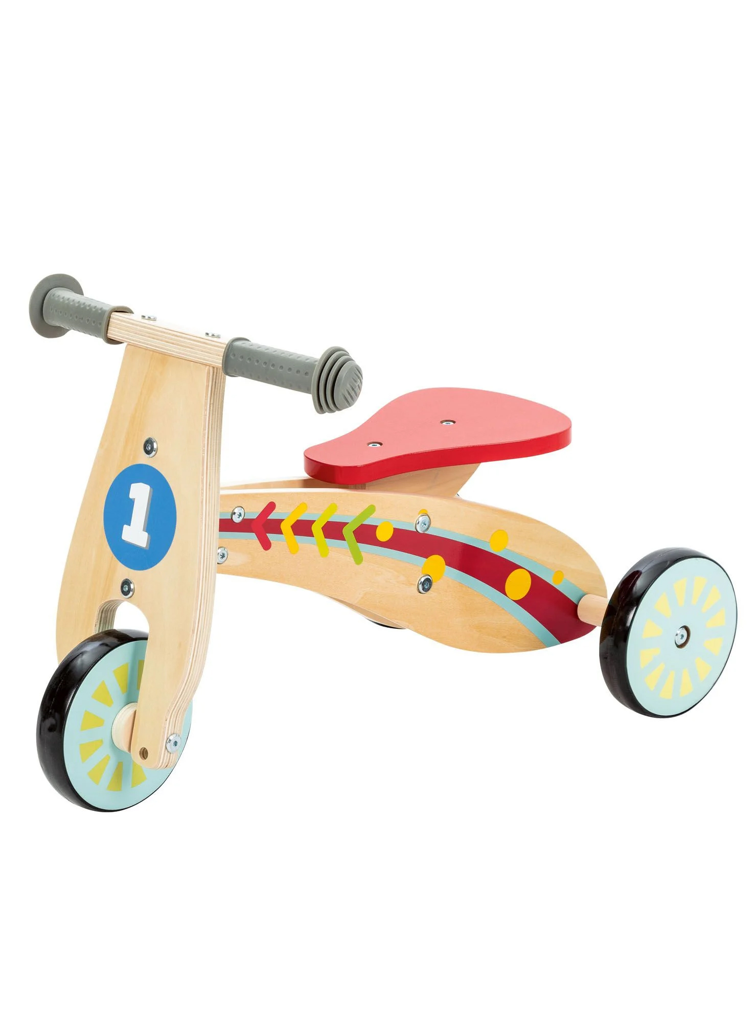 

Детский деревянный беговел на 3х колесах PLAY TIVE разноцветный LI-550356