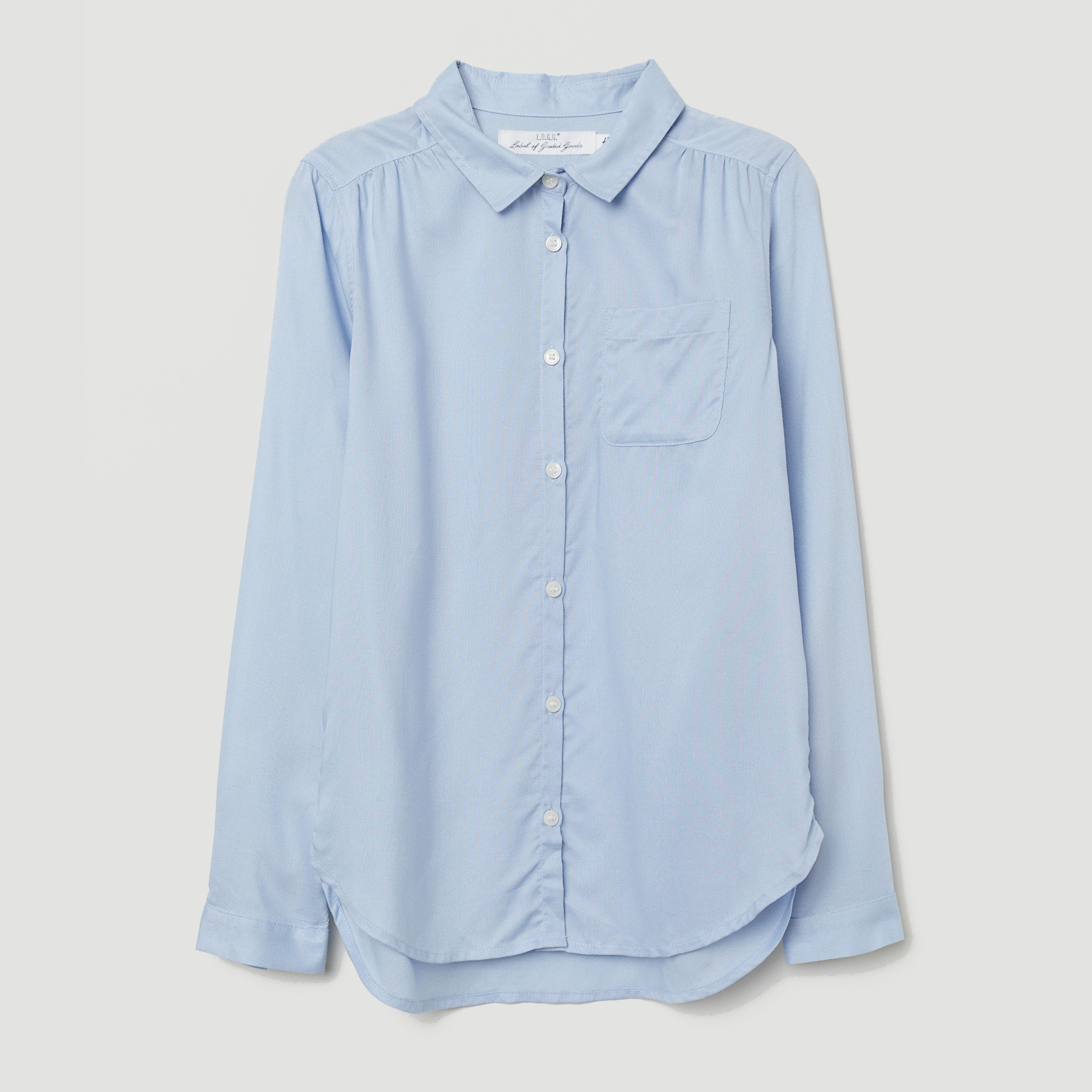 

Рубашка H&M 0626052-8 170 см Голубая