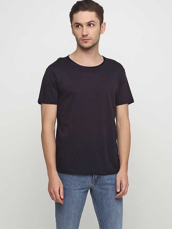 

Футболка H&M 9905280 L Темно-Синяя