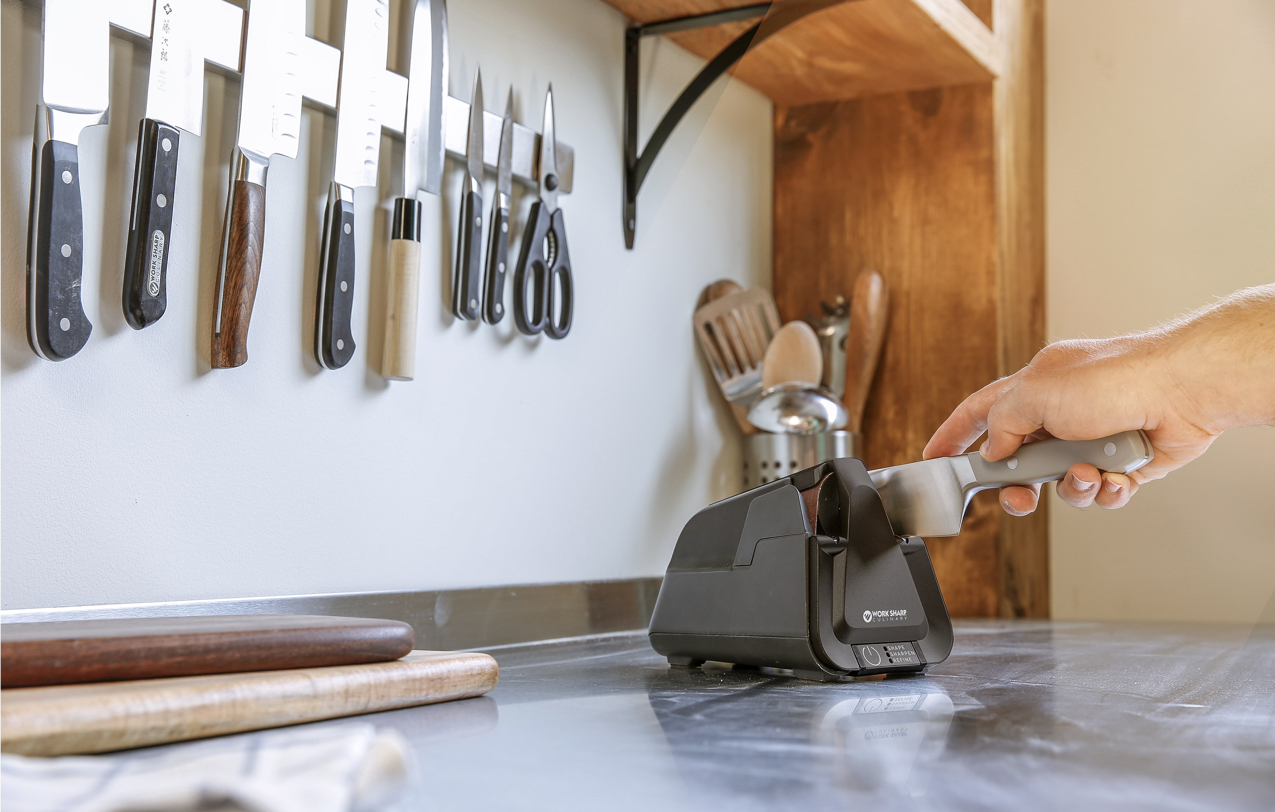 

Work Sharp Професiйна кухонна точилка электрична E4