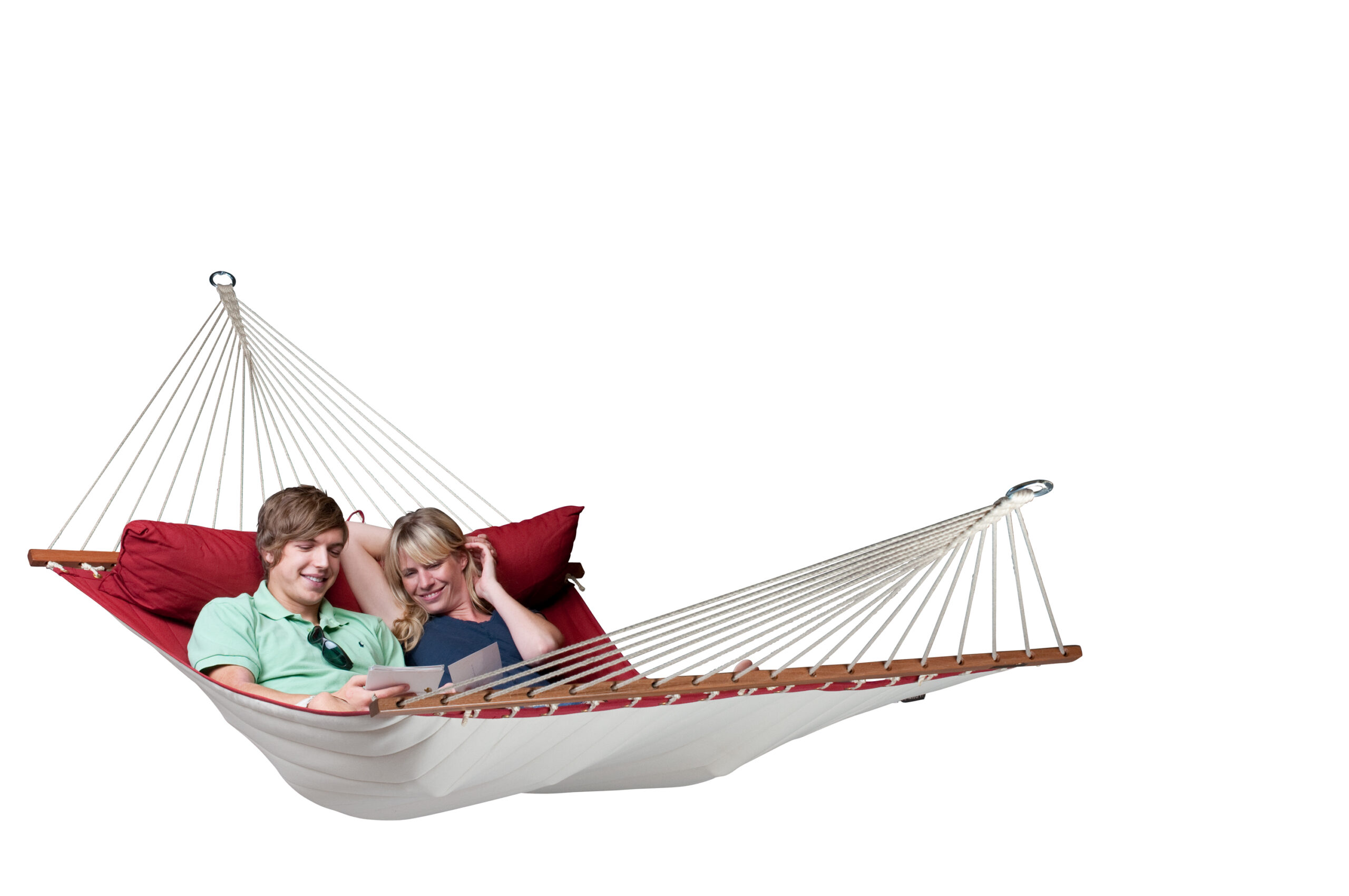 

Гамак сімейний з рейками La Siesta Alabama NQR14-21 red pepper