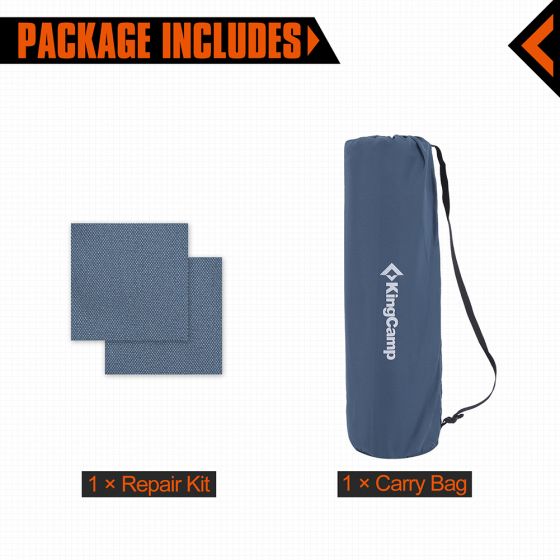 

Самонадувний килимок KingCamp CLASSIC COMFORT (KM3596) DARKSLATEGREY