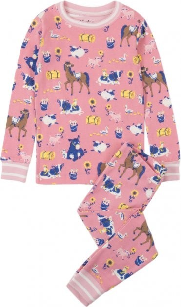 

Піжама Hatley Farm Friends 12A рожева 152см (F18FFK204O)