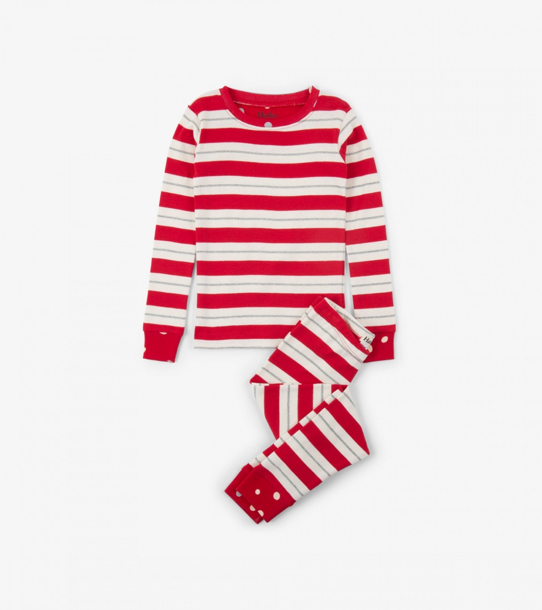 

Піжама Hatley Metallic Striped Holisday 12A червоний 152см (F18GHK204O)