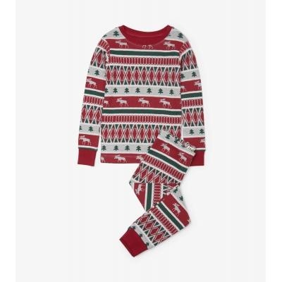 

Піжама Hatley Winter Fair Isle 2A червоний 92см