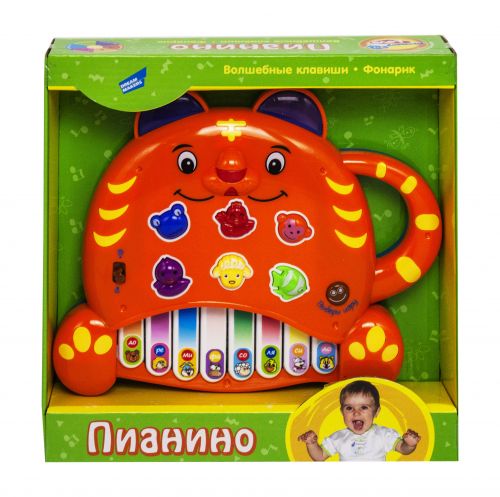 

Электронная развивающая игрушка Пианино.Тигренок оранжевый