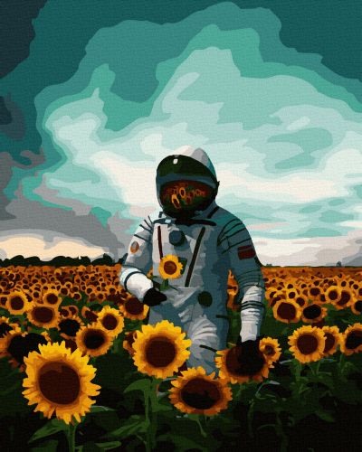 

Картина по номерам "Космонавт"