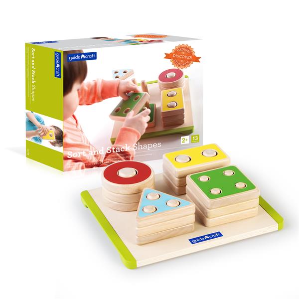 

Деревянная логическая пирамидка Guidecraft Manipulatives Фигуры геометрии (G6738)