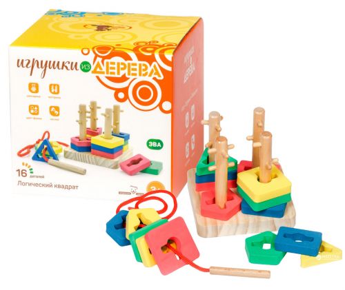 

Деревянная игрушка "Логический квадрат"