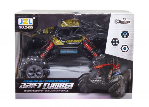 

Машинка на радиоуправлении "Drift Climber" на роликовых колеса (черная)
