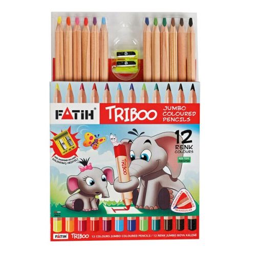 

Карандаши цветные "Triboo Jumbo", 12 шт